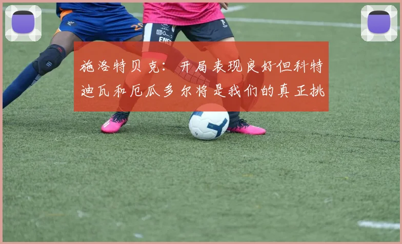 施洛特贝克：开局表现良好但科特迪瓦和厄瓜多尔将是我们的真正挑战